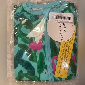 Little Sleepies Long Sleeve Zippy Palm Springs Flamingo